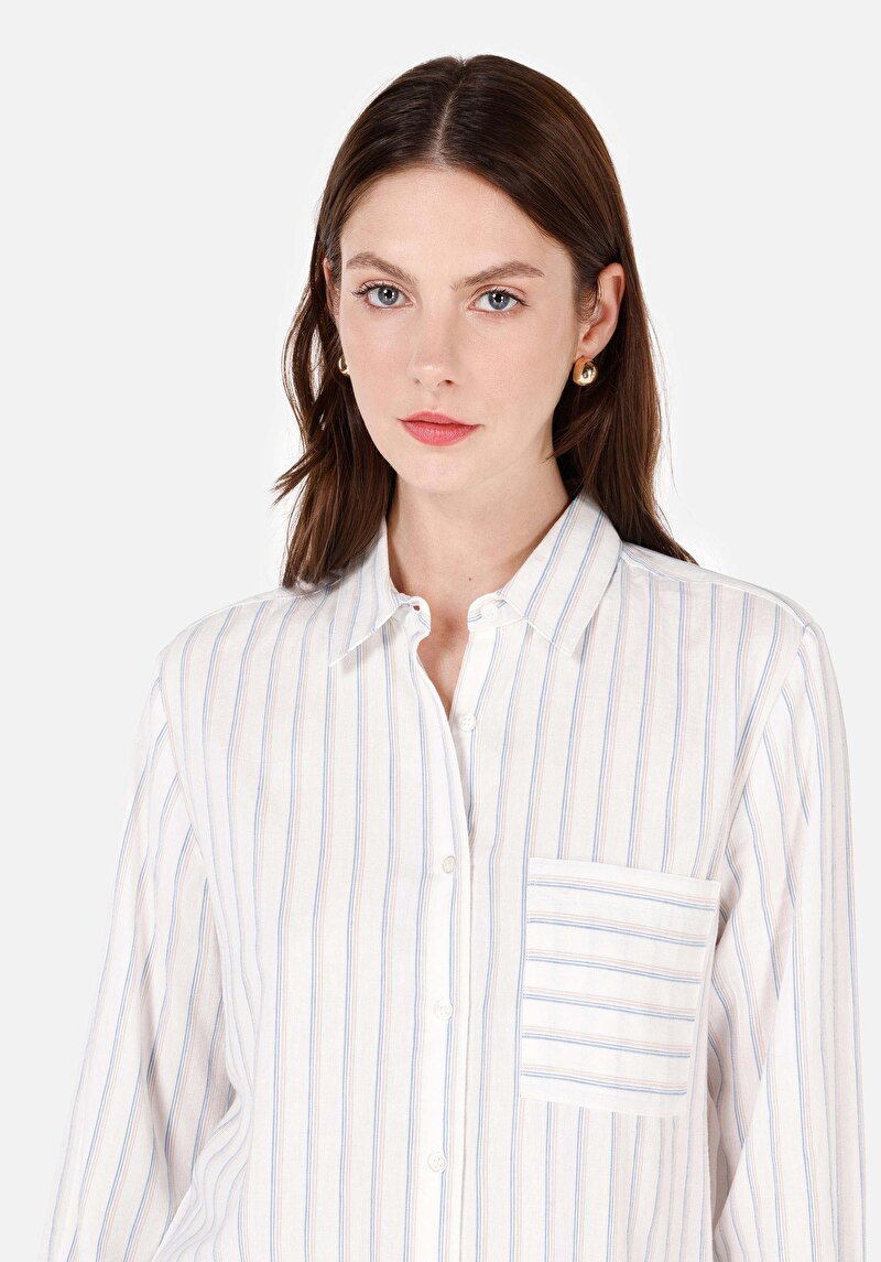 Показати інформацію про Сорочка З Довгим Рукавом Жіноча Біла  Cl1070311