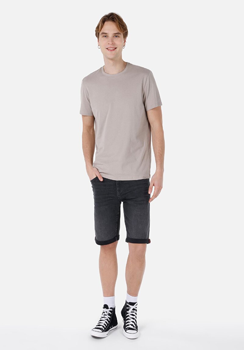 Показати інформацію про Футболка З Коротким Рукавом Чоловіча Сіра  Cl1058592