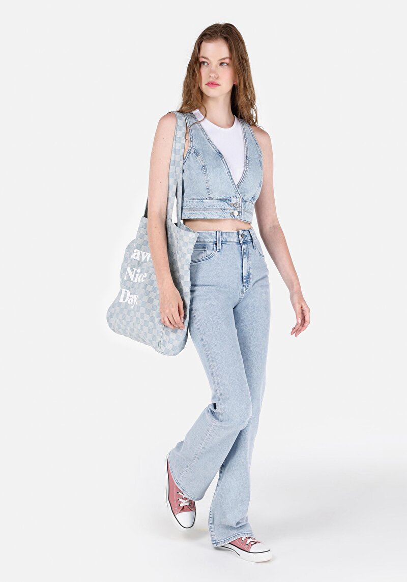 Зображення 791 Monica Джинси Жіночі Блакитні Класичного Крою Cl1069427