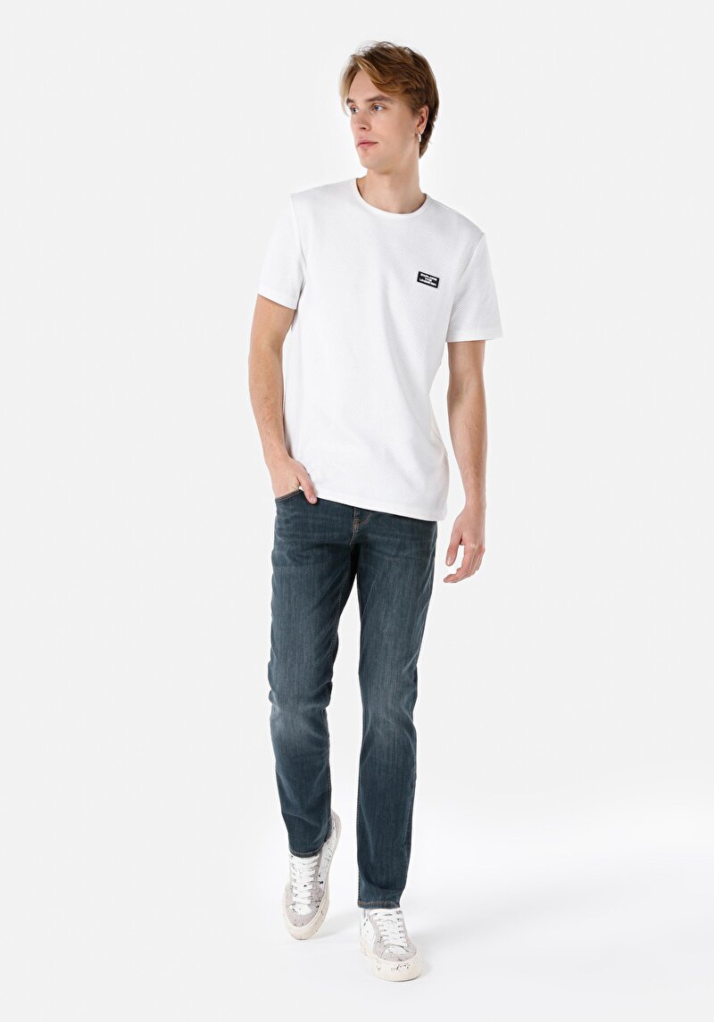 Зображення 044 Karl Джинси Чоловічі Зелені Прямого Крою Cl1067215