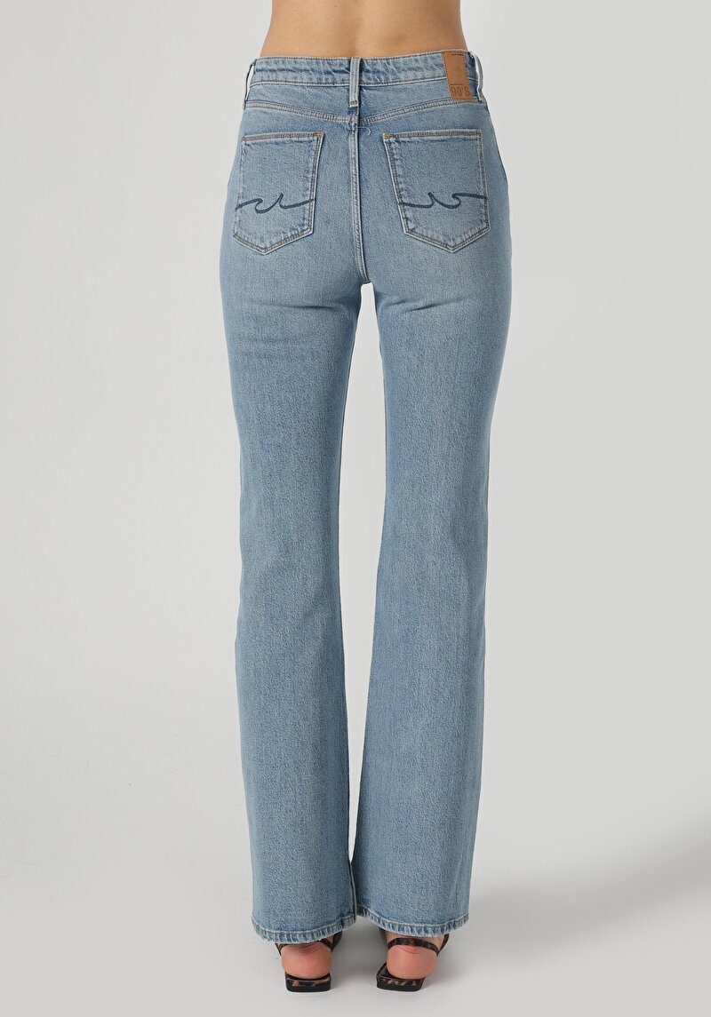 Зображення 791 Monica Джинси Жіночі Блакитні Класичного Крою Cl1063474