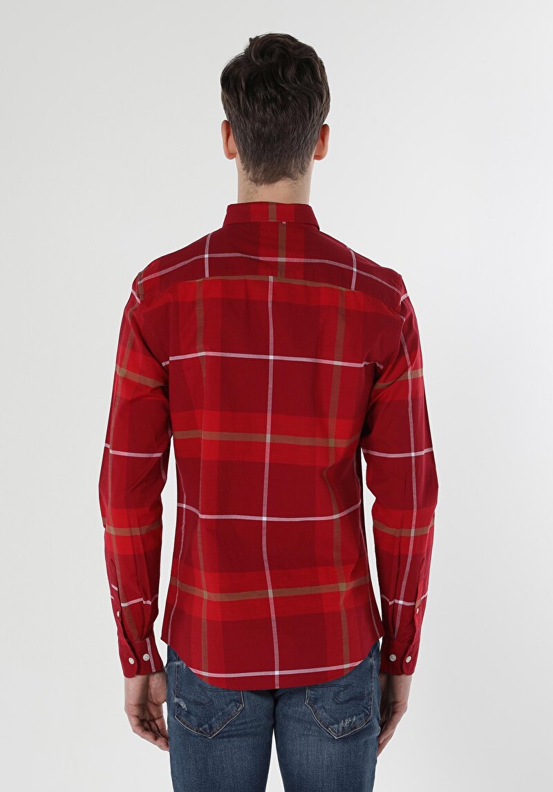 Зображення Сорочка З Довгим Рукавом Чоловіча Червона Cl1058638