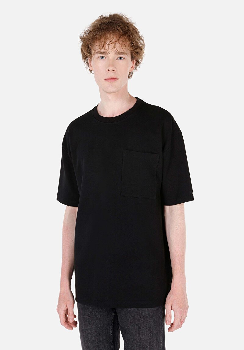 Зображення Футболка З Коротким Рукавом Чоловіча Чорна  Cl1070331