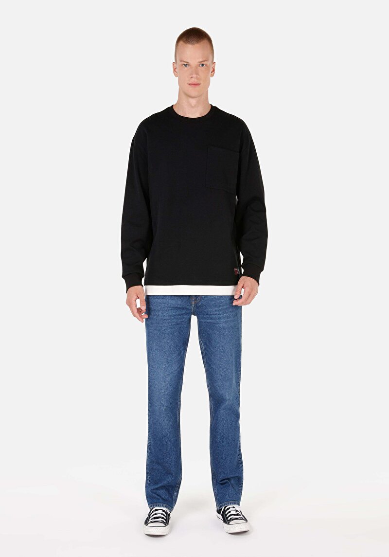 Показати інформацію про Футболка З Довгим Рукавом Чоловіча Чорна  Cl1070338