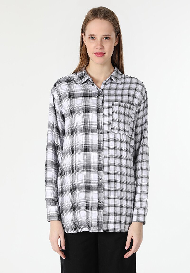 Показати інформацію про Сорочка З Довгим Рукавом Жіноча Сіра  Cl1060146