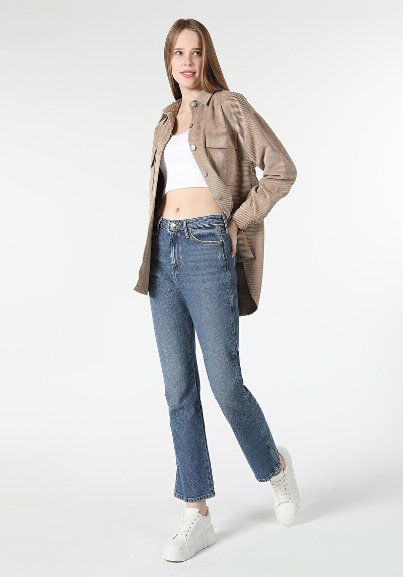 Зображення 792 Mila Джинси Жіночі Коричневі Класичного Крою Cl1061420