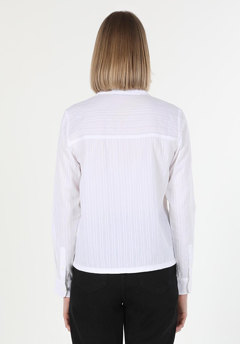 Показати інформацію про Сорочка З Довгим Рукавом Жіноча Біла  Cl1060165