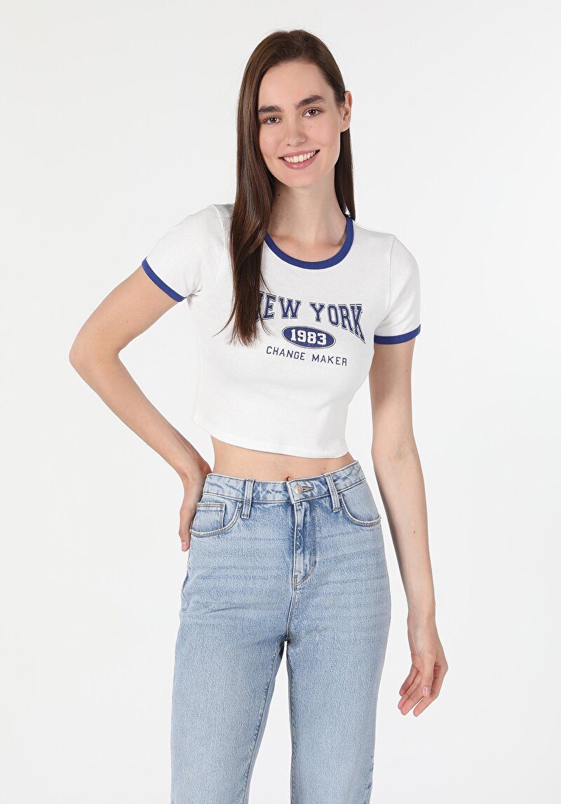 Зображення Футболка З Коротким Рукавом Жіноча Біла  Cl1060174