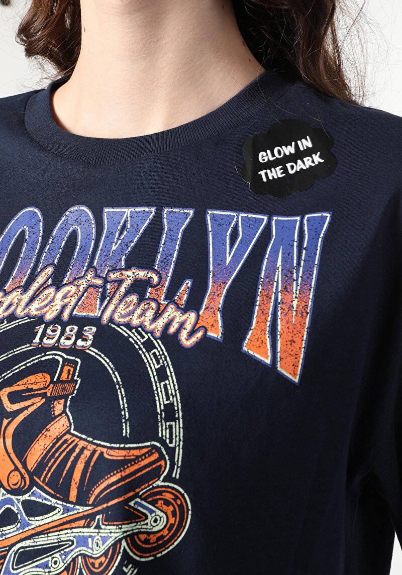 Показати інформацію про Футболка З Коротким Рукавом Жіноча Синя  Cl1060175