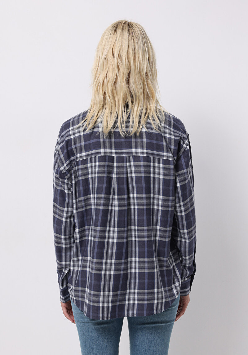 Показати інформацію про Сорочка З Довгим Рукавом Жіноча Синя  Cl1070371