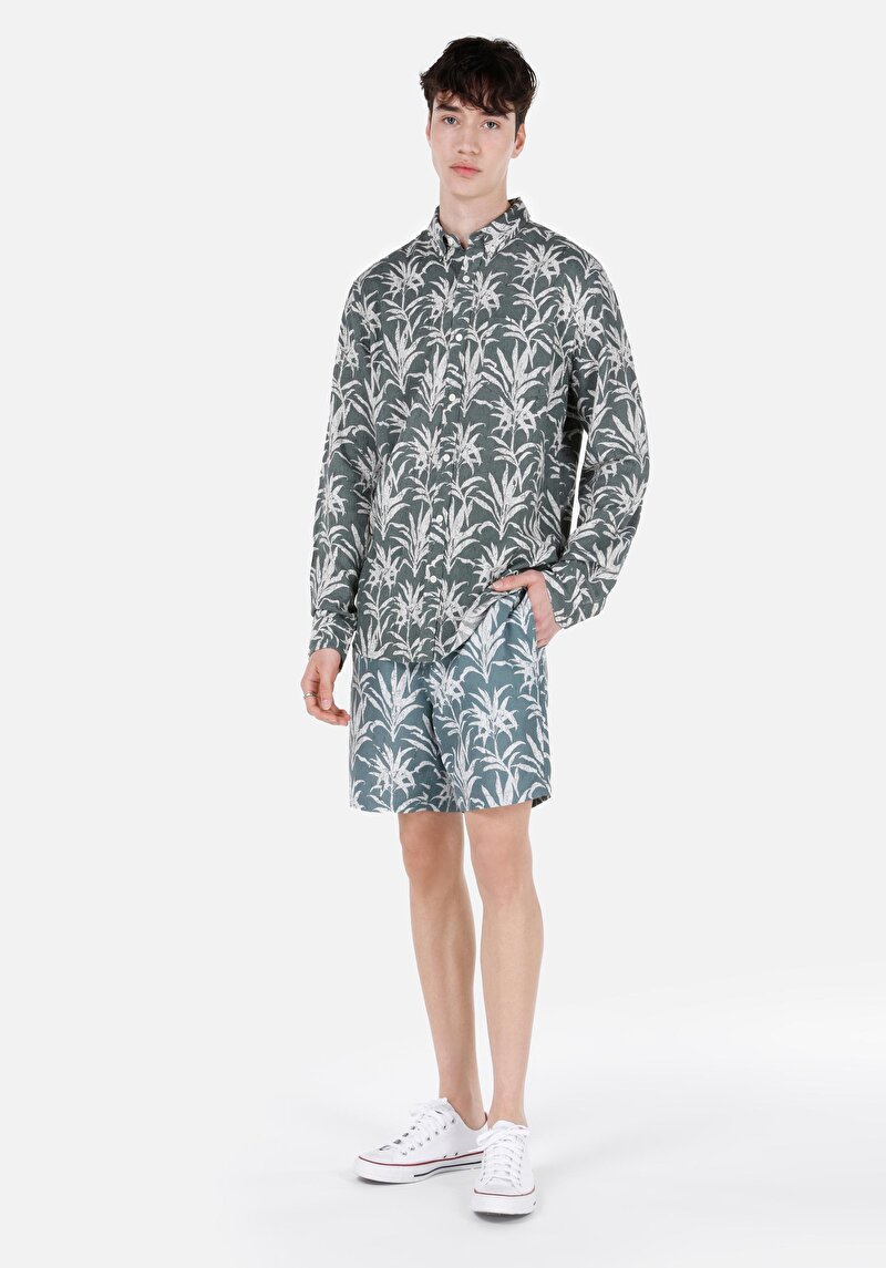 Зображення Шорти Пляжні Чоловічі Зелені  Cl1067557