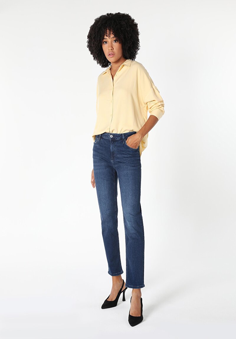 Зображення 703 Carla Джинси Жіночі  Вузького Крою Cl1061434