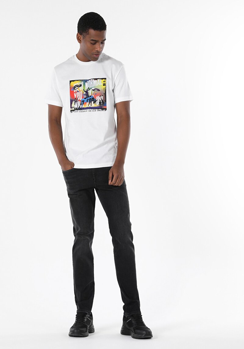 Зображення Футболка З Коротким Рукавом Чоловіча Біла  Cl1058695