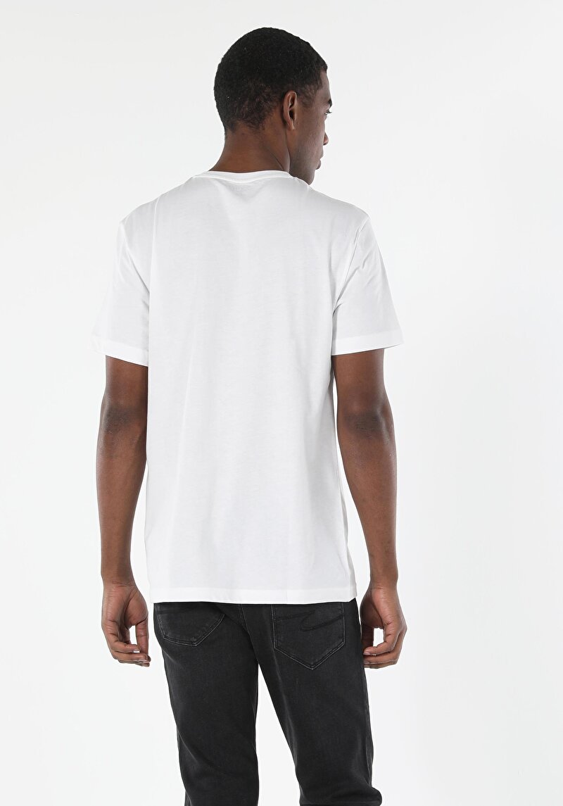 Показати інформацію про Футболка З Коротким Рукавом Чоловіча Біла  Cl1058695