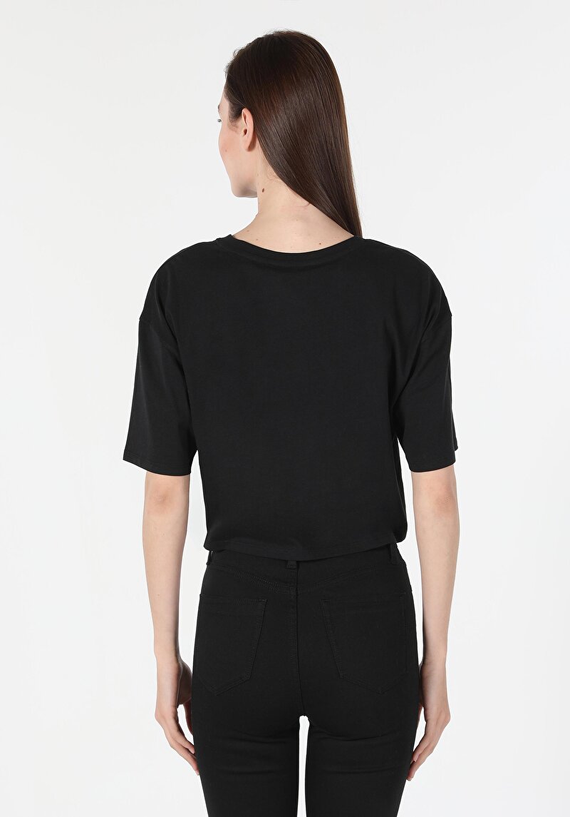 Показати інформацію про Футболка З Коротким Рукавом Жіноча Чорна  Cl1060188