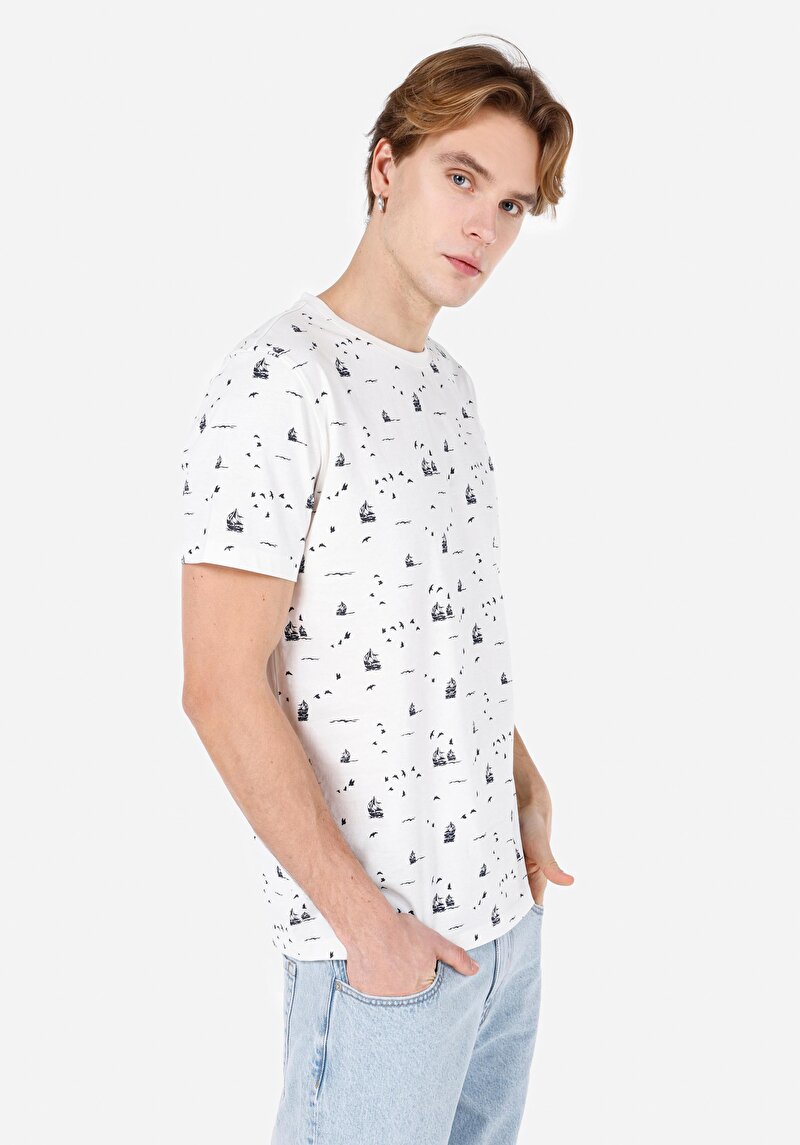 Зображення Футболка З Коротким Рукавом Чоловіча Біла  Cl1067698