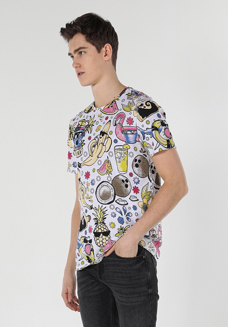 Показати інформацію про Футболка З Коротким Рукавом Чоловіча Мультіколор  Cl1058711