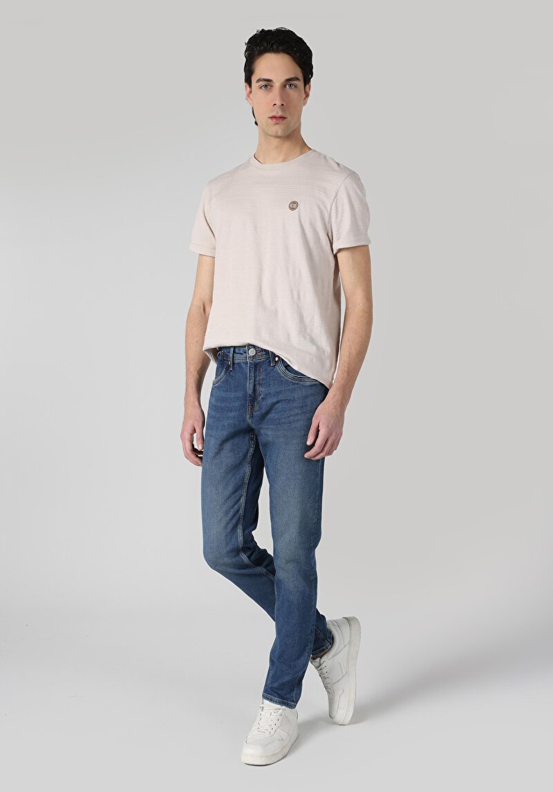 Зображення 041 Danny Джинси Чоловічі Блакитні Вузького Крою Cl1063487