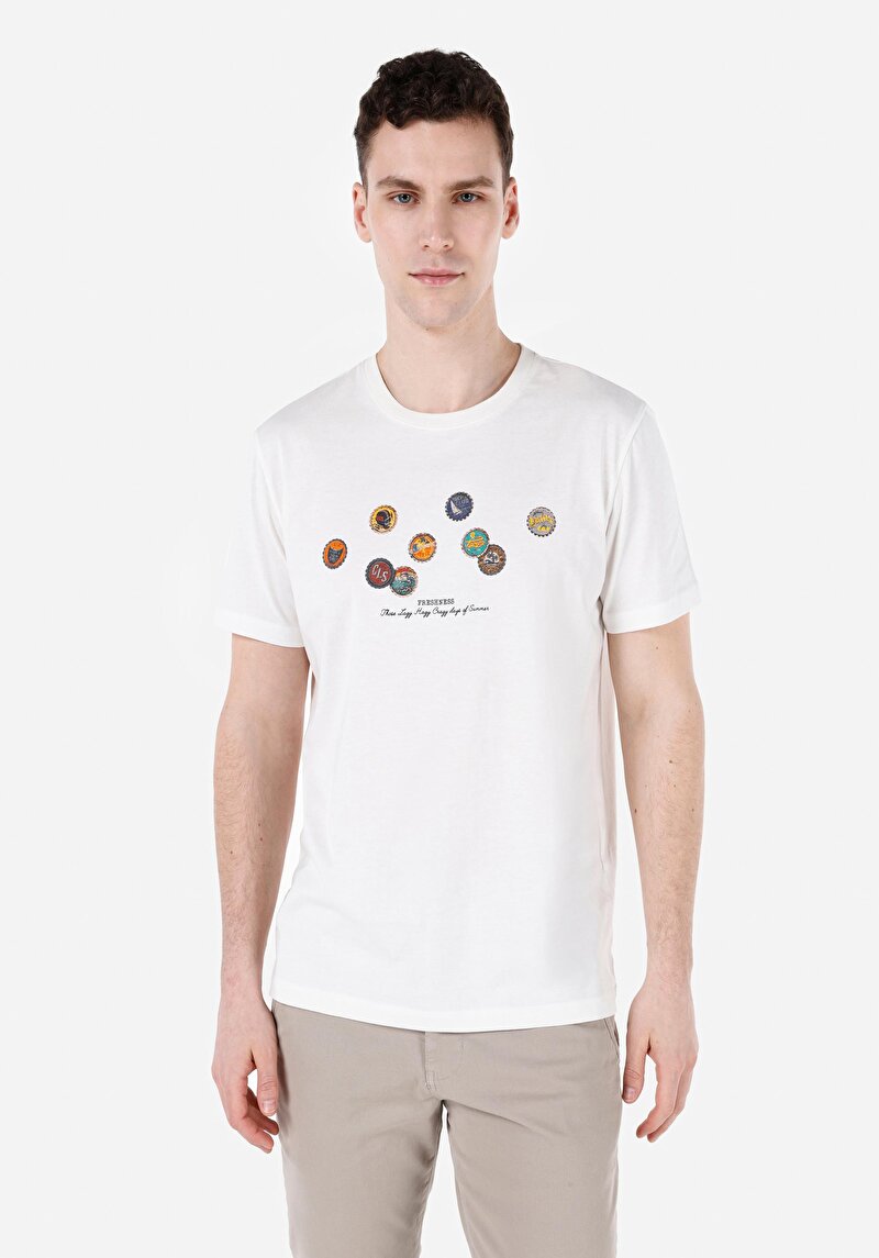 Зображення Футболка З Коротким Рукавом Чоловіча Біла  Cl1067712