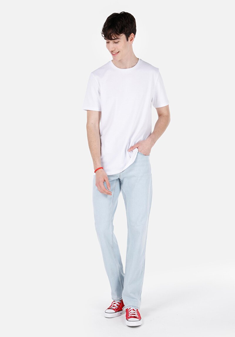 Зображення 045 David Джинси Чоловічі Блакитні Класичного Крою Cl1069497