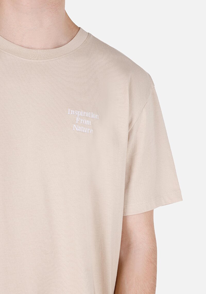 Показати інформацію про Футболка З Коротким Рукавом Чоловіча Бежева  Cl1067815