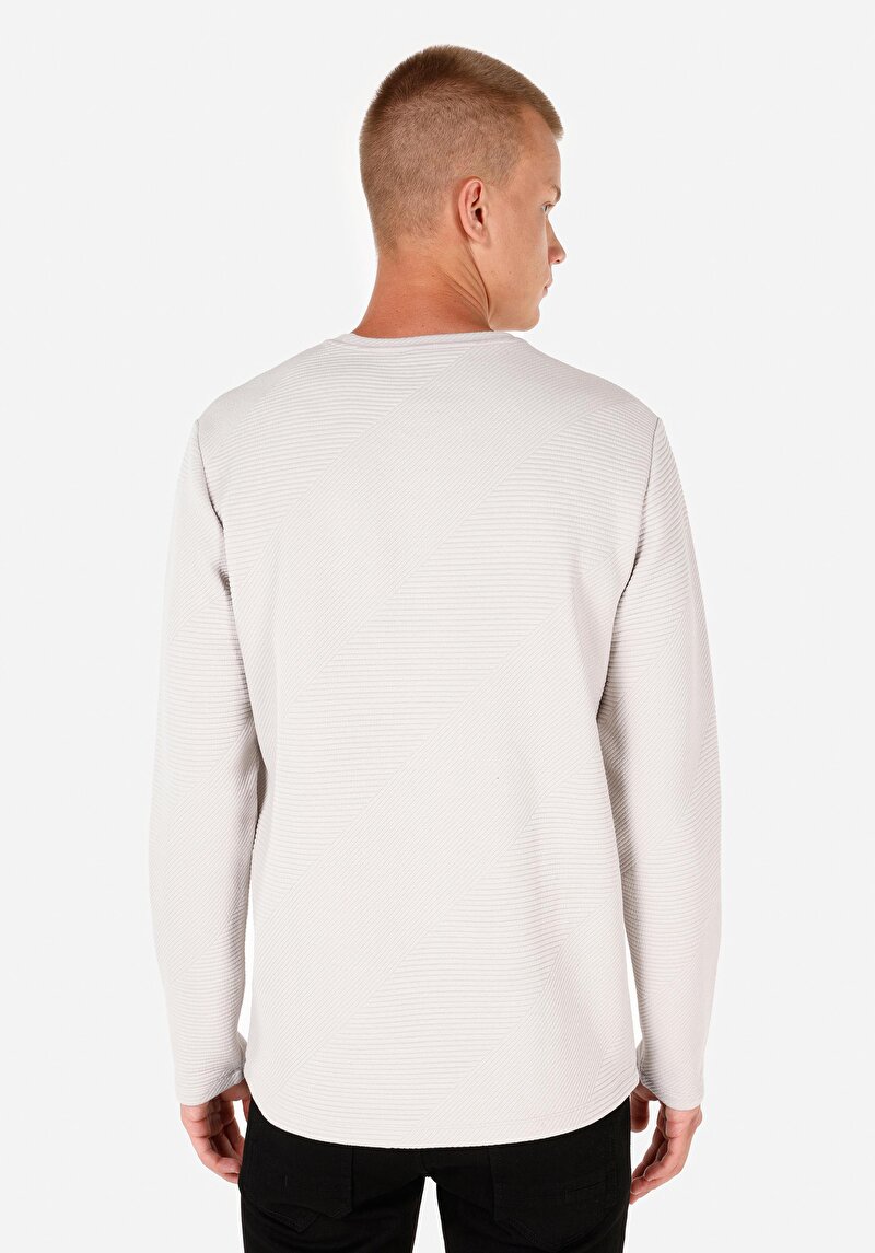 Показати інформацію про Футболка З Довгим Рукавом Чоловіча Сіра  Cl1067820