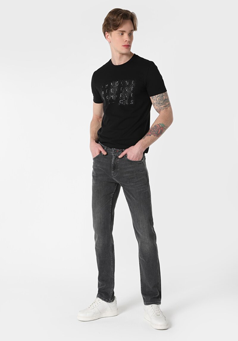 Зображення 044 Karl Джинси Чоловічі Блакитні Прямого Крою Cl1063492