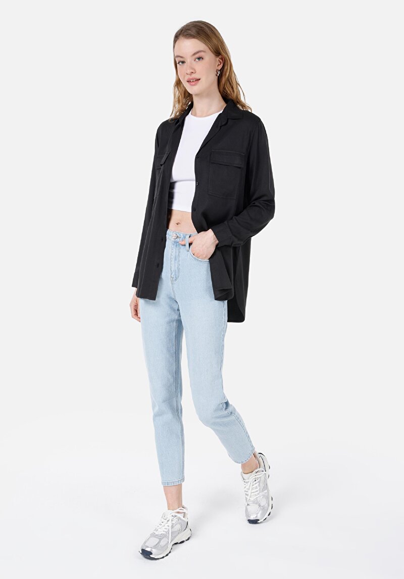 Зображення Сорочка З Довгим Рукавом Жіноча Сіра Cl1053348