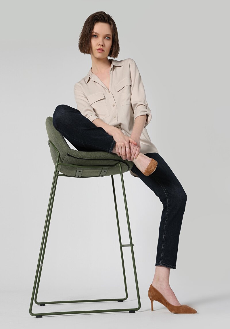 Зображення Сорочка З Довгим Рукавом Жіноча Бежева Cl1053348