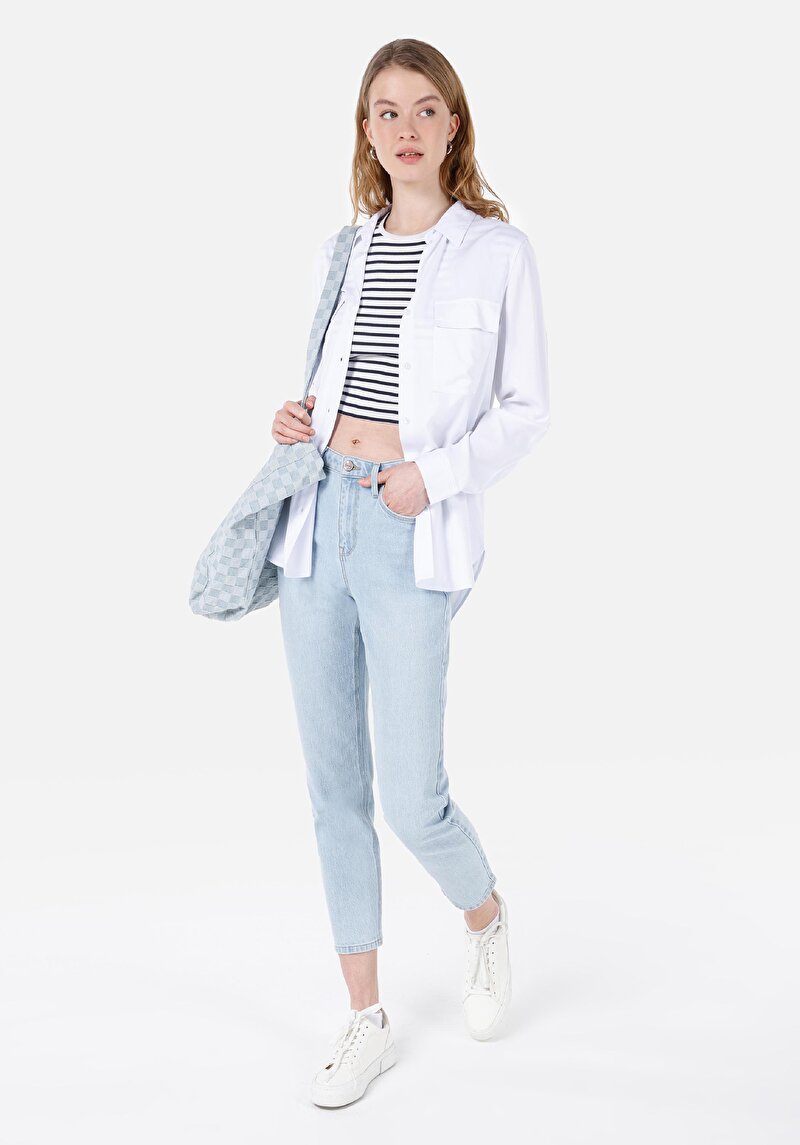 Зображення Сорочка З Довгим Рукавом Жіноча Біла Cl1053348