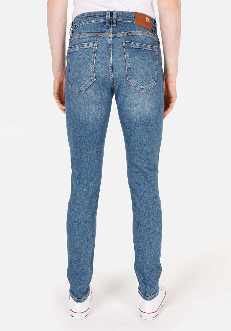 Показати інформацію про 041 Danny Джинси Чоловічі Блакитні Вузького Крою Cl1070528