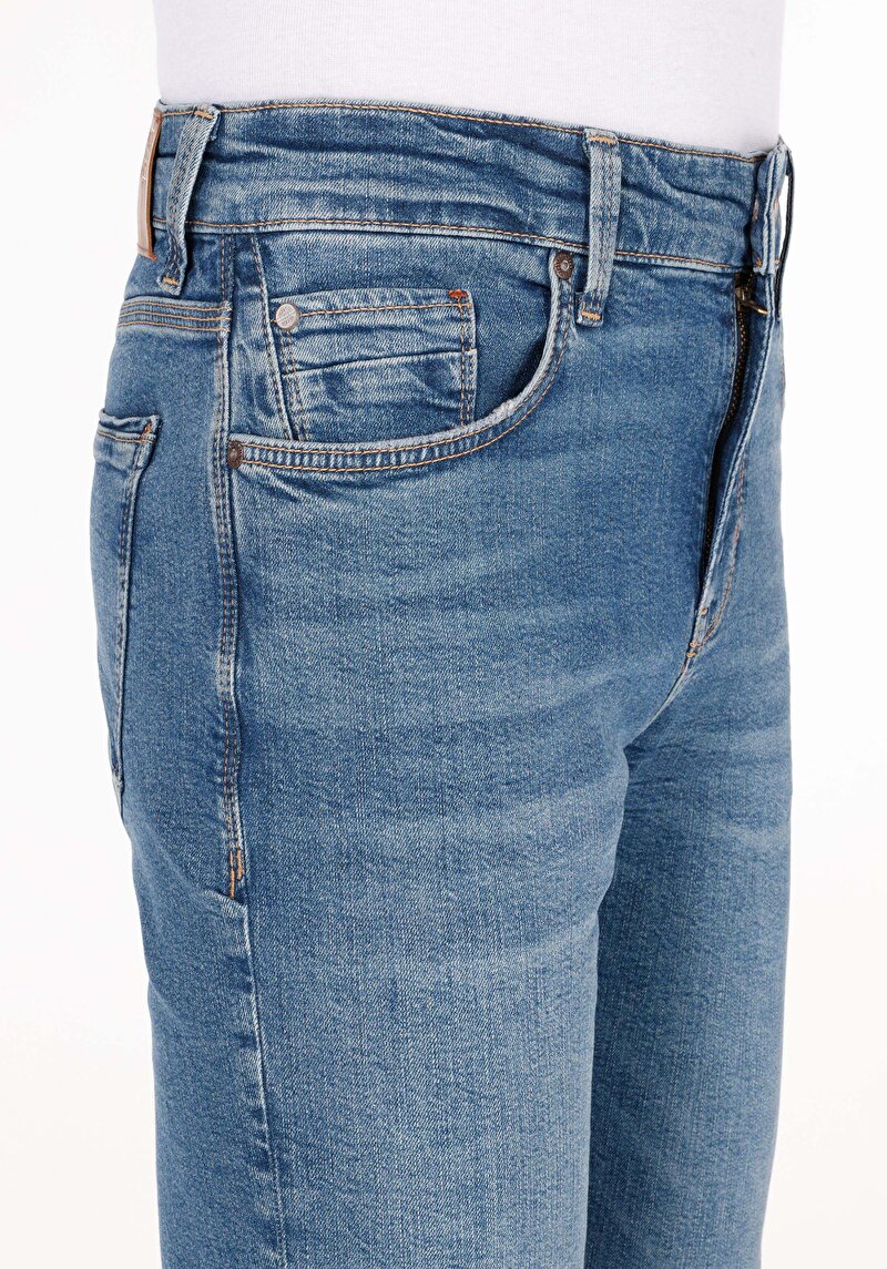 Показати інформацію про 041 Danny Джинси Чоловічі Блакитні Вузького Крою Cl1070528