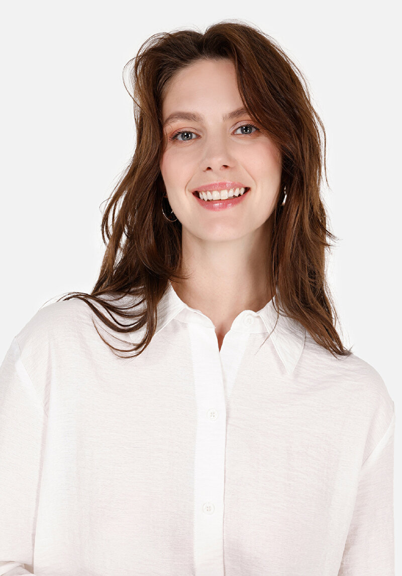 Зображення Сорочка З Довгим Рукавом Жіноча Біла Cl1068059