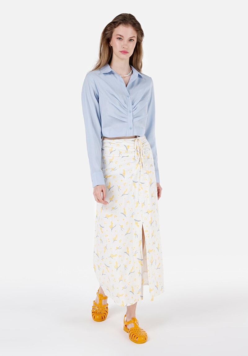 Зображення Сорочка З Довгим Рукавом Жіноча Блакитна Cl1068074