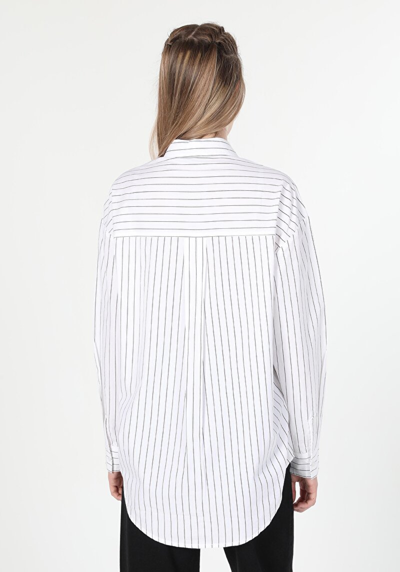 Показати інформацію про Сорочка З Довгим Рукавом Жіноча Біла  Cl1060264