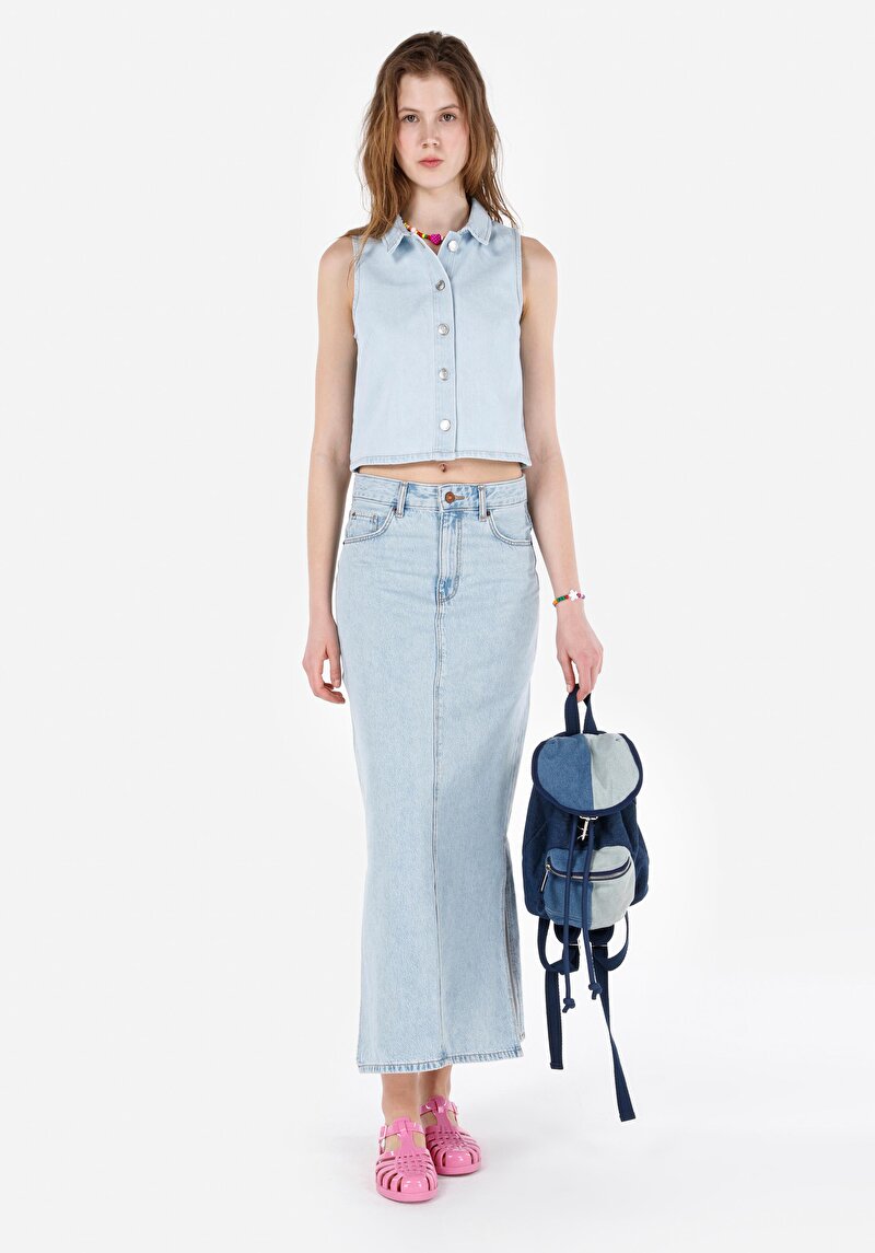 Зображення Спідниця Жіноча Блакитна  Cl1069593