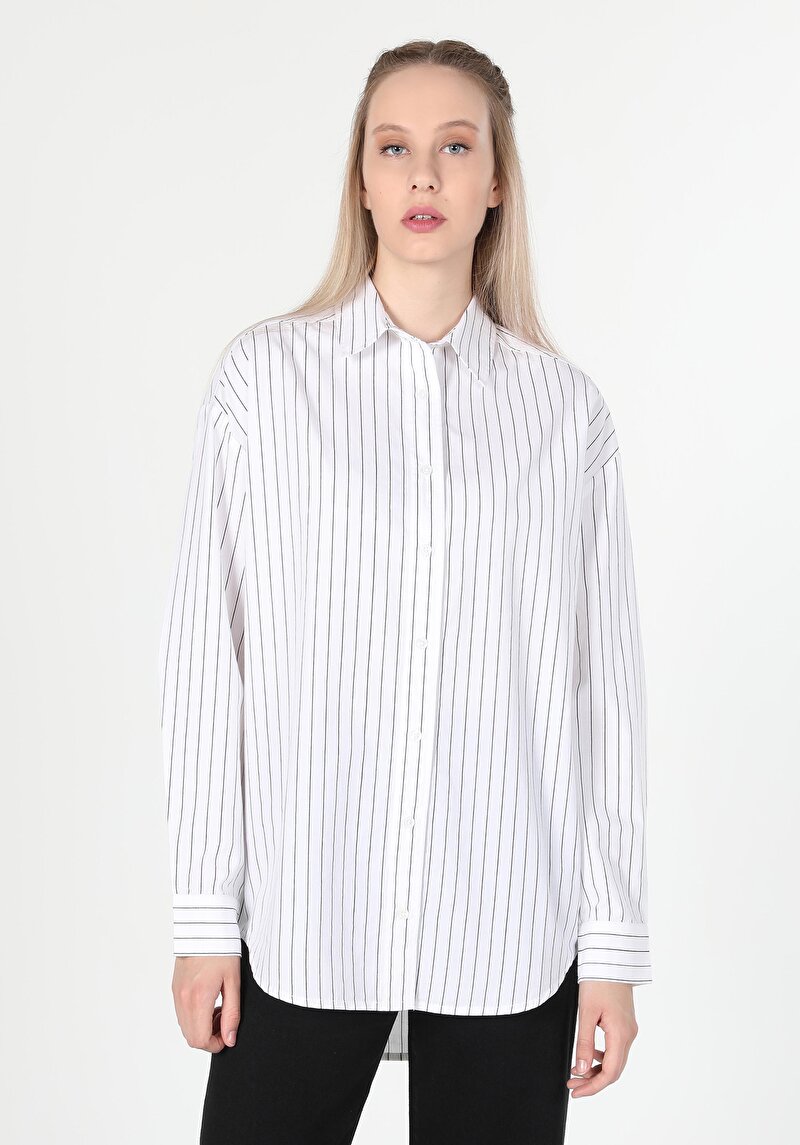 Показати інформацію про Сорочка З Довгим Рукавом Жіноча Біла  Cl1060264