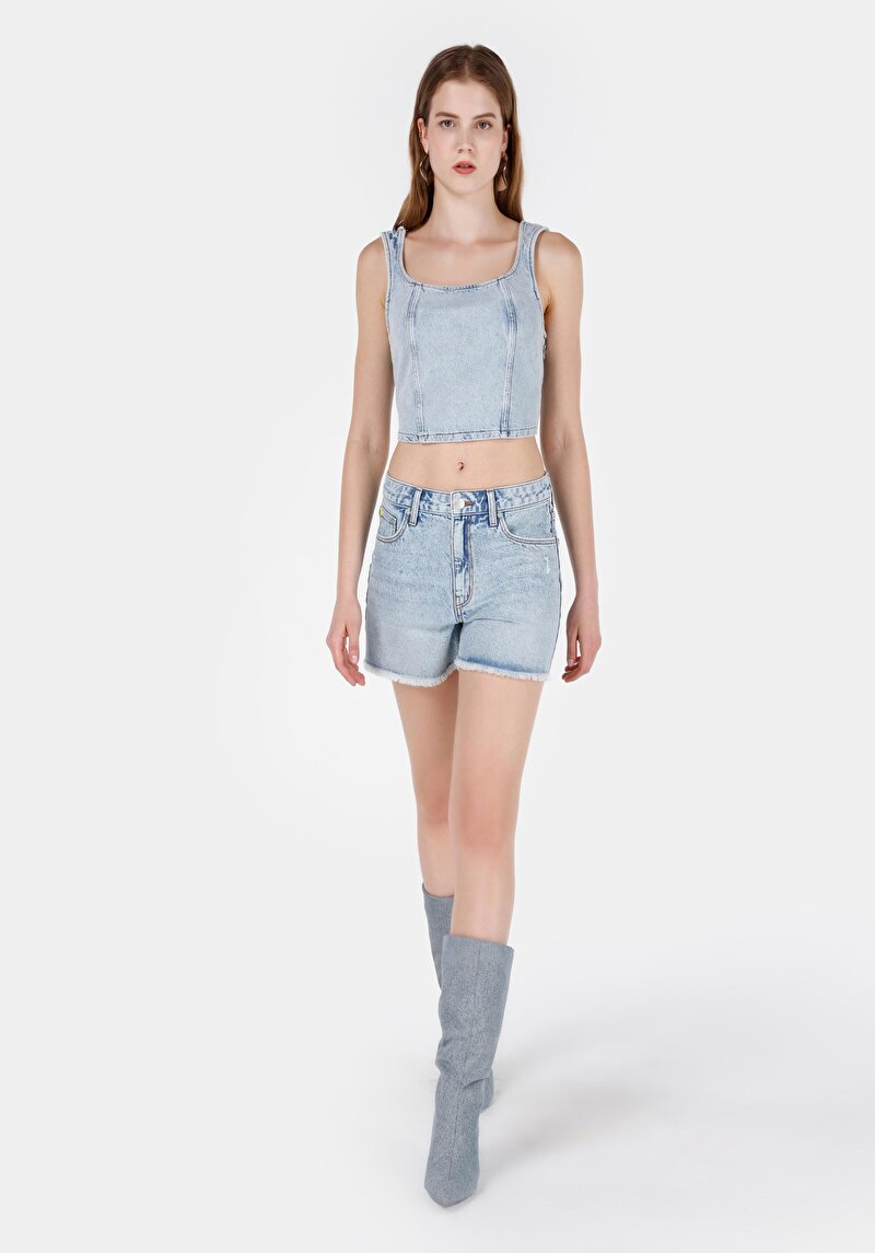 Зображення Шорти Жіночі Блакитні  Cl1069597