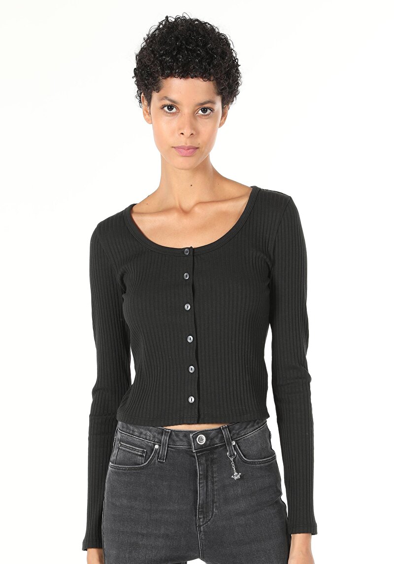 Зображення Футболка З Довгим Рукавом Жіноча Чорна  Cl1060272