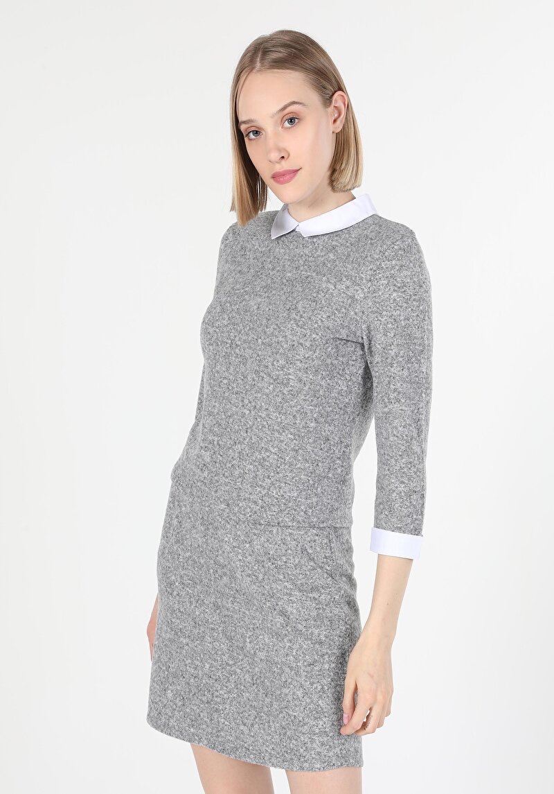 Показати інформацію про Футболка З Довгим Рукавом Жіноча Сіра  Cl1060274