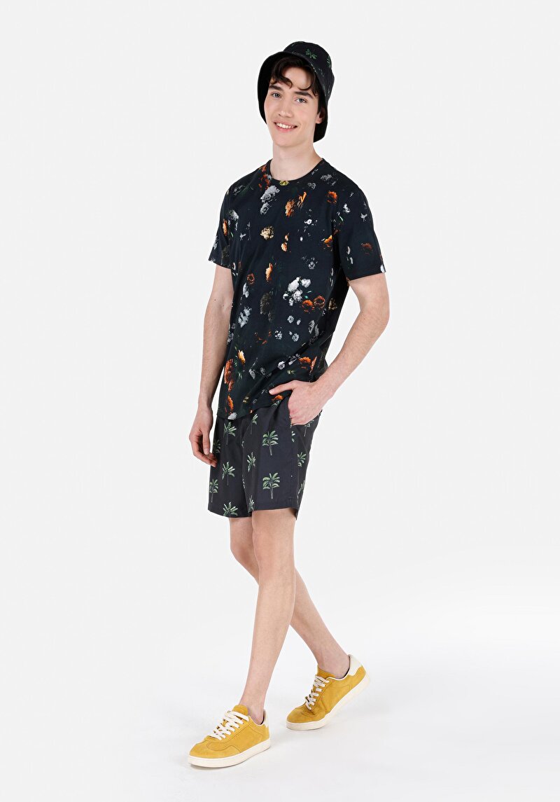 Показати інформацію про Шорти Пляжні Чоловічі Чорні  Cl1068155