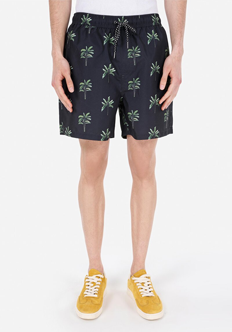 Показати інформацію про Шорти Пляжні Чоловічі Чорні  Cl1068155