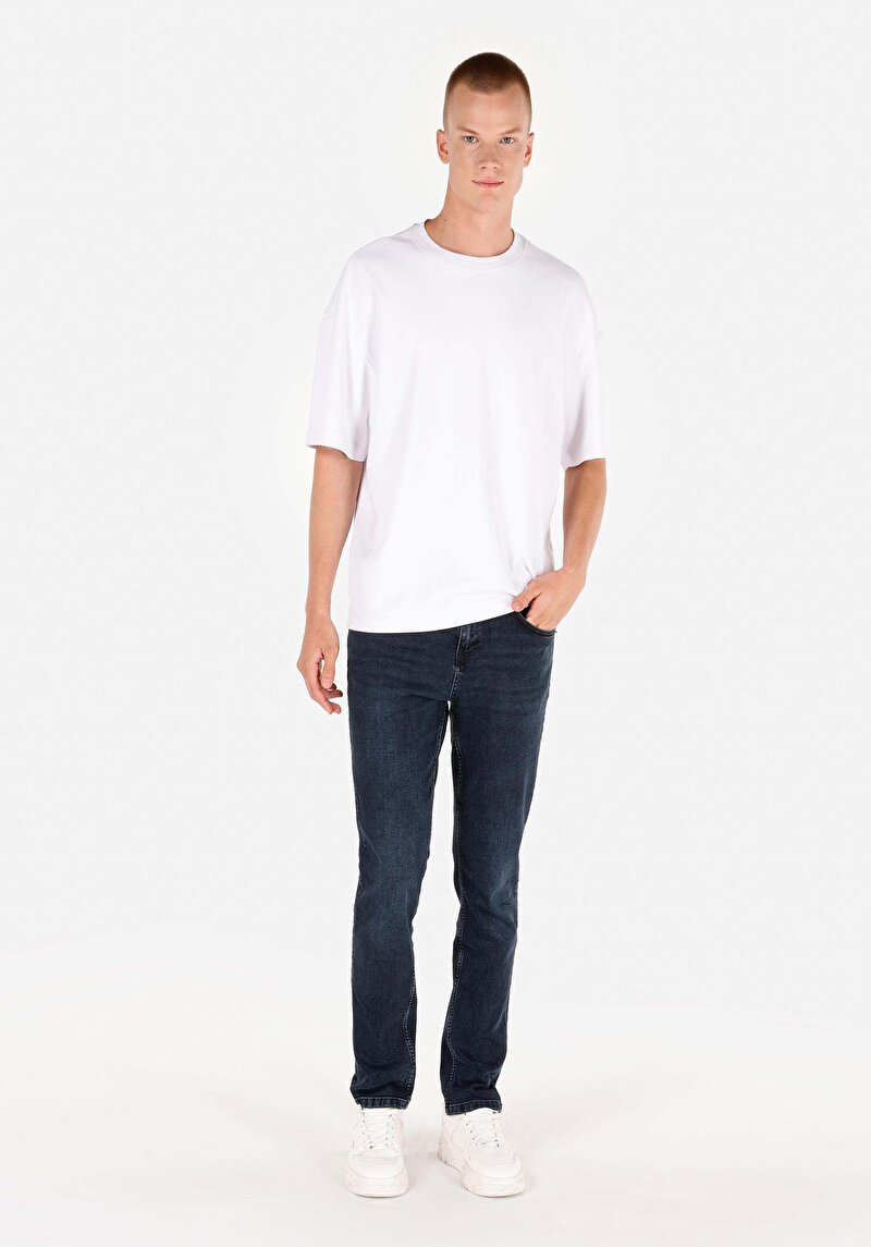 Зображення 044 Karl Джинси Чоловічі Блакитні Прямого Крою Cl1070552