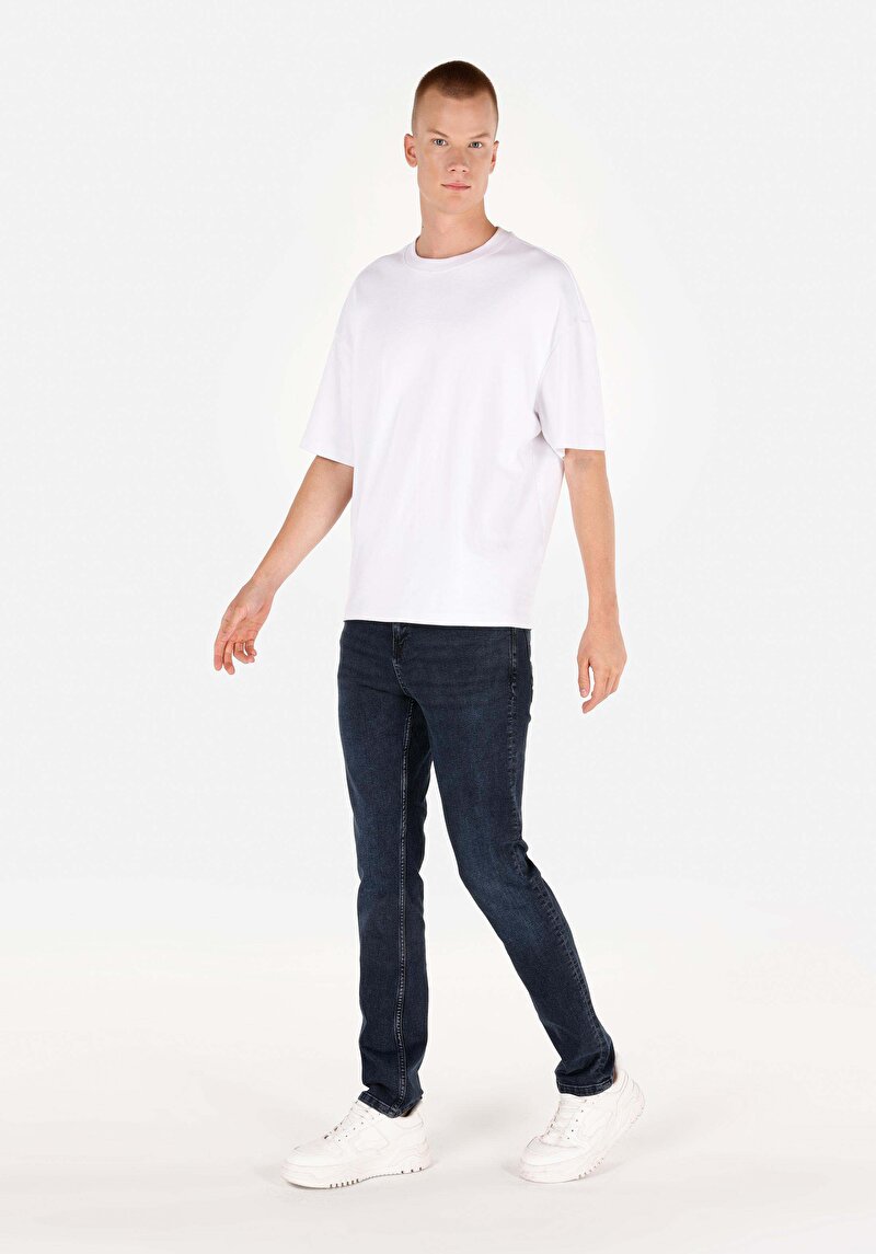 Зображення 044 Karl Джинси Чоловічі Блакитні Прямого Крою Cl1070552