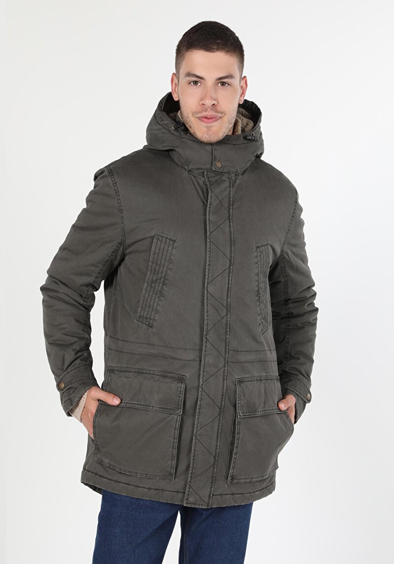 Показати інформацію про Пальто Чоловіче Зелене  Cl1054810