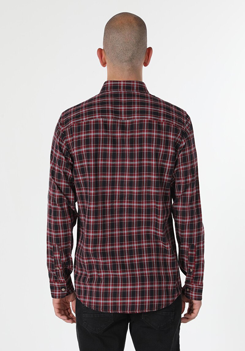 Показати інформацію про Сорочка З Довгим Рукавом Чоловіча Червона  Cl1061717