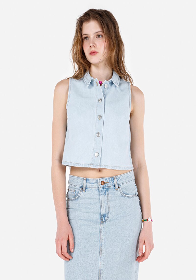 Зображення Жилет Жіночий Блакитний  Cl1069619