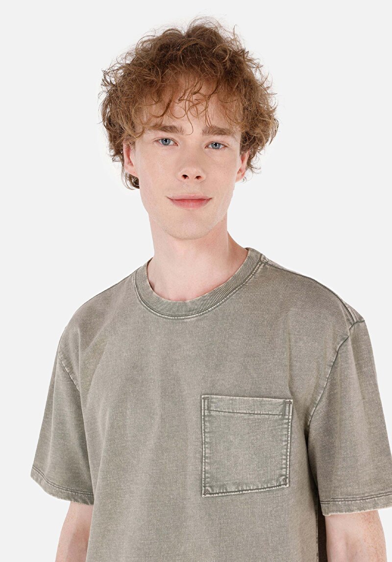 Показати інформацію про Футболка З Коротким Рукавом Чоловіча Зелена  Cl1070565