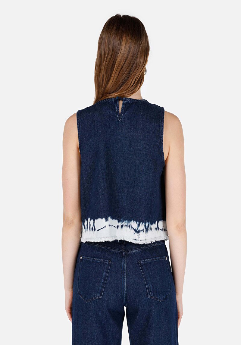 Показати інформацію про Блуза З Коротким Рукавом Жіночий Джинсовий  Cl1069620