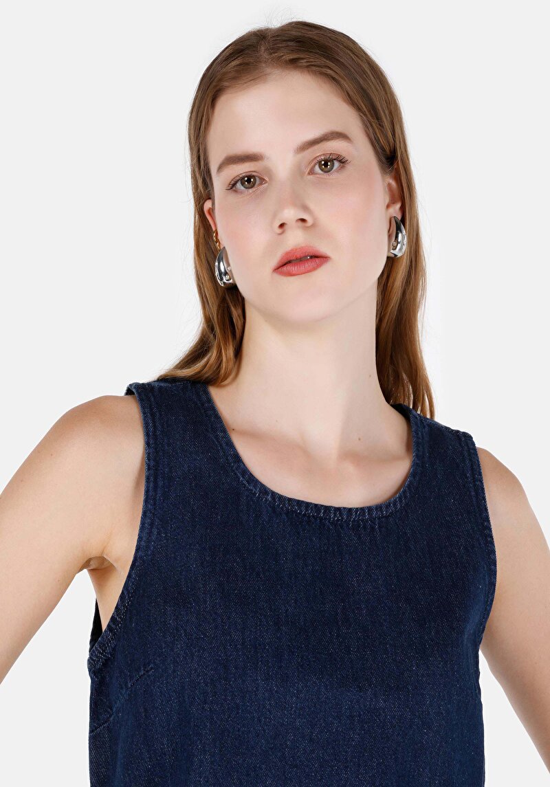 Зображення Блуза З Коротким Рукавом Жіночий Джинсовий Cl1069620